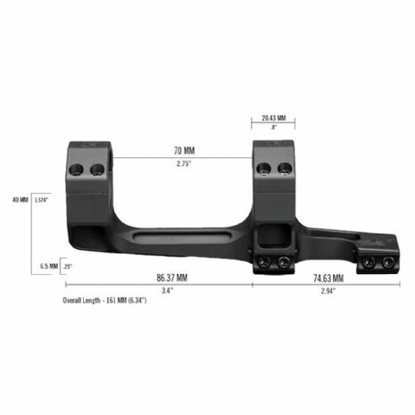 Vortex Precision Extended Cantilever 30mm 20 moaVortex Precision Extended Cantilever 30mm 20 moa