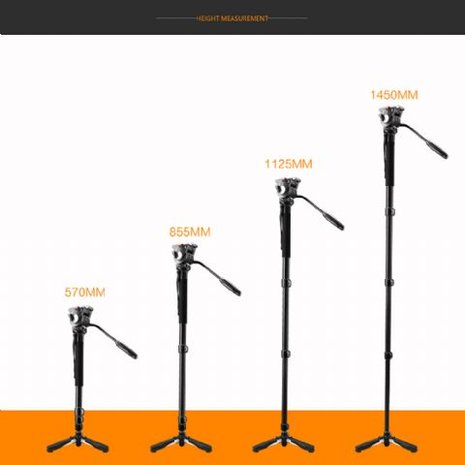 Nest Video Monopod statief NT-329M H145 cm