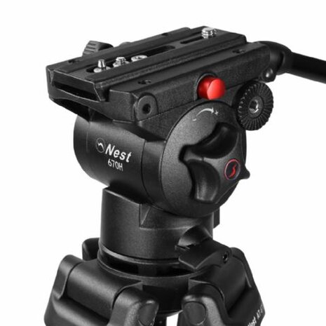 Nest Video Statief NT-670 + Vloeistofgedempte Kop