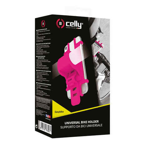 Celly Bike Holder voor smartphone pink
