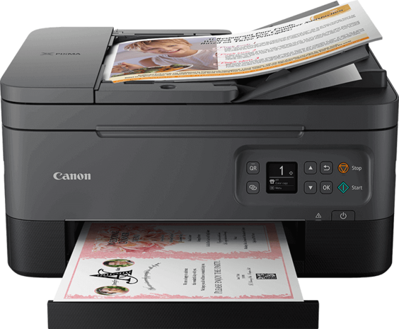Canon Pixma TS7450 black printer all-in-one