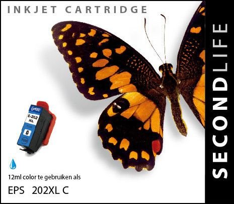 Secondlife inkt Epson 202 XL Cyan