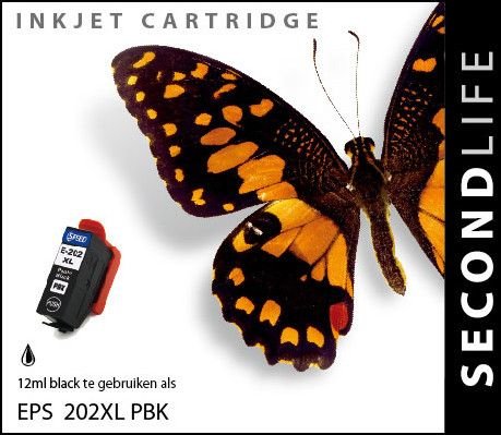 Secondlife inkt Epson 202 XL Photo Black