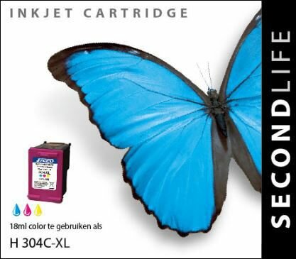 Secondlife inkt HP 304 XL Color