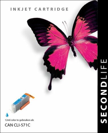 Secondlife inkt Canon CLI 571 XL Cyan