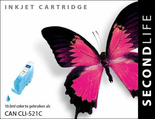Secondlife inkt Canon CLI 521 Cyan