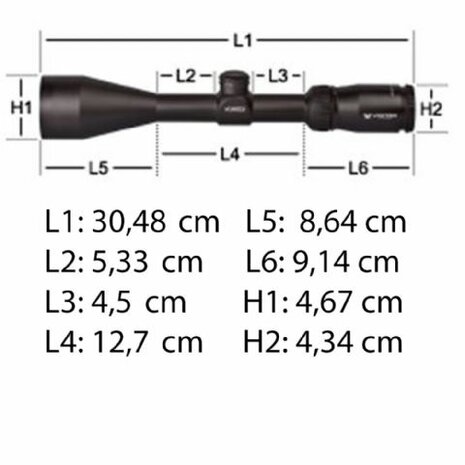 Vortex Crossfire II 3-9x40 Richtkijker, V-Plex Dradenkruis  (MOA)