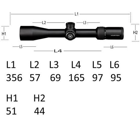 Vortex Diamondback Tactical 4-16x44 FFP Richtkijker, EBR-2C Dradenkruis (MRAD)