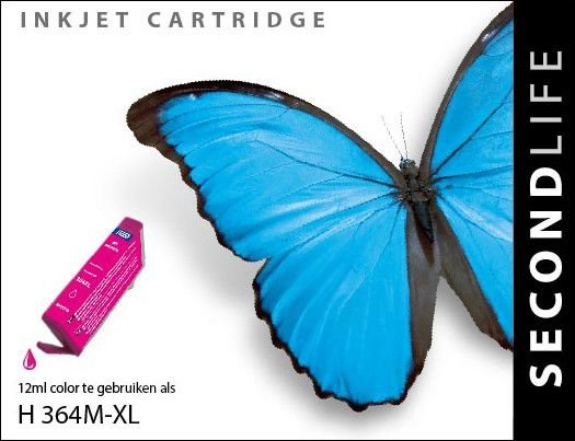 Secondlife inkt HP 364 XL Magenta