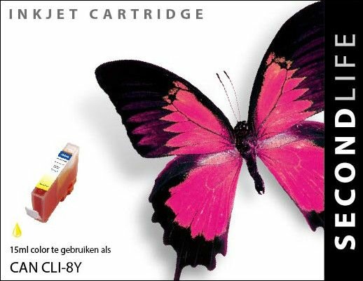 Secondlife inkt Canon CLI-8 Yellow