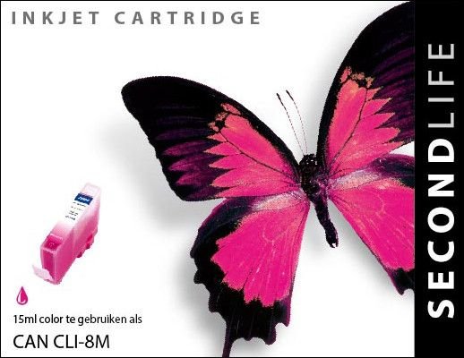 Secondlife inkt Canon CLI-8 Magenta