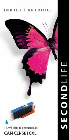 Secondlife inkt Canon CLI-581 XL Cyan