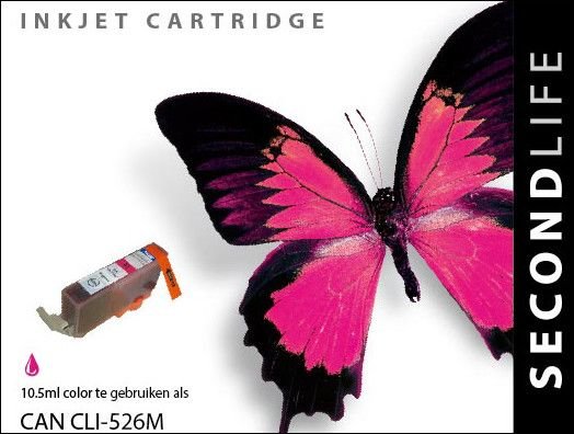 Secondlife inkt Canon CLI 526 Magenta