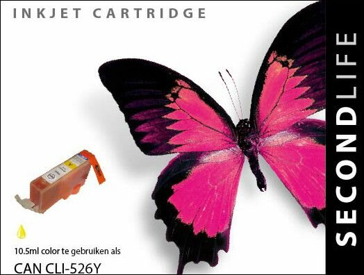 Secondlife inkt Canon CLI 526 Yellow