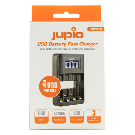 Jupio USB Battery Fast Charger JBC0120