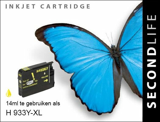 Secondlife inkt HP 933Y XL Yellow