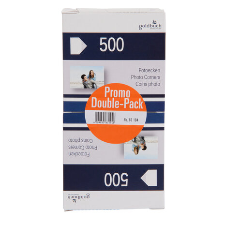 Goldbuch fotohoekjes transparant 2x500 stuks 83194