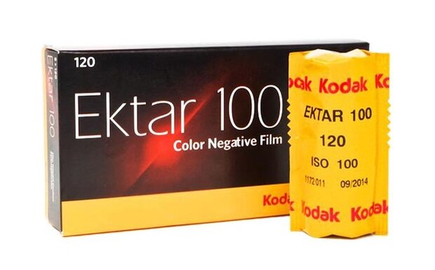 Kodak Ektar 100 120 rolfilm - 1 film bulkverpakking