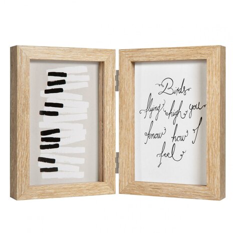 Henzo fotolijst Piano 2x 13x18 cm naturel