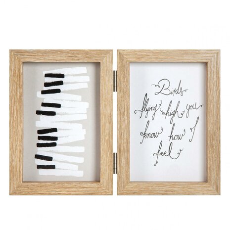 Henzo fotolijst Piano 2x 13x18 cm naturel