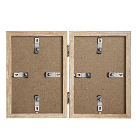 Henzo fotolijst Piano 2x 13x18 cm naturel