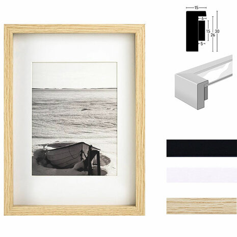 Nielsen fotolijst Accent Aura Din A4 zwart