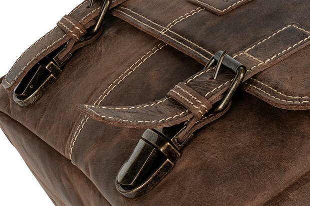 Dorr Kapstadt lederen cameratas medium Vintage brown