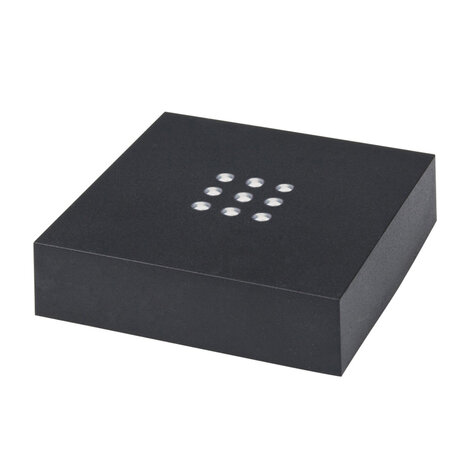 Sokkel witte leds netstroom 70x70x20 mm