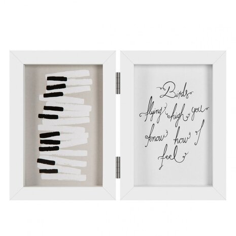 Henzo fotolijst Piano 2x 10x15 cm wit