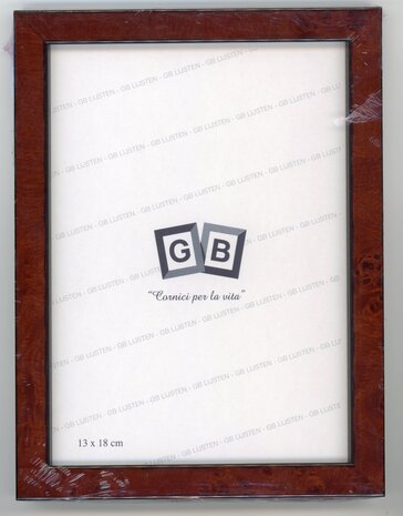 Wortelnoten houten lijst 13x18 cm