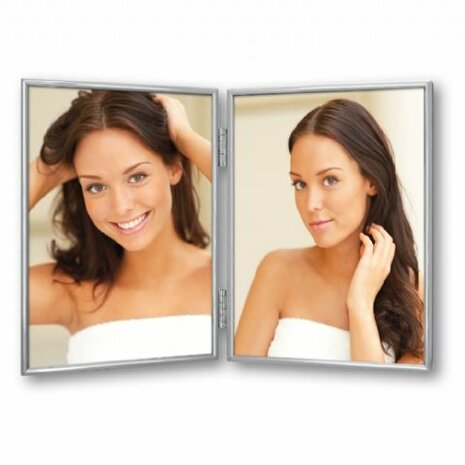 Emotions fotolijst 2x 10x15 cm zilver glans