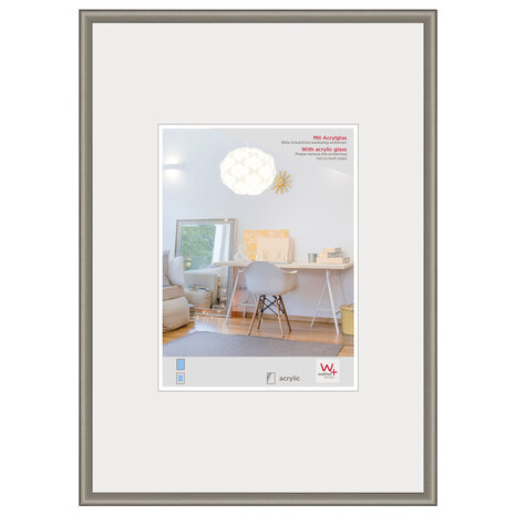 Walther fotolijst New Lifestyle 40x60 cm staal KVX460D