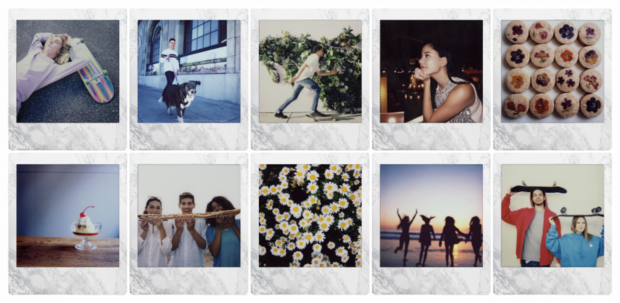 Fujifilm Instax Square White Marble 10pak Instant Film