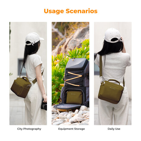 K&F Concept Cameratas 5L bruin