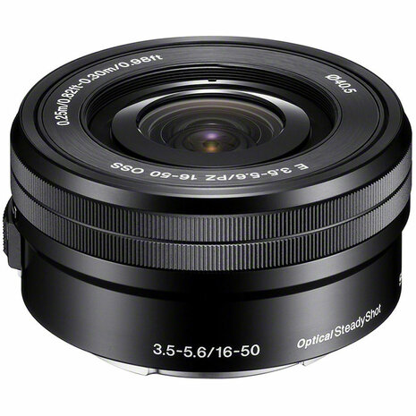 Sony SEL E PZ 16-50mm f3.5-5.6 OSS NEX objectief zwart