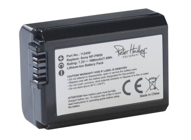 Peter Hadley Accu Sony NP-FW50 1080 mAh