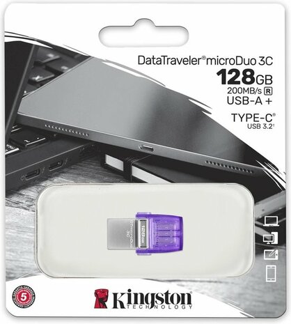 Kingston DataTraveler MicroDuo 128gb USB-A+USB-C