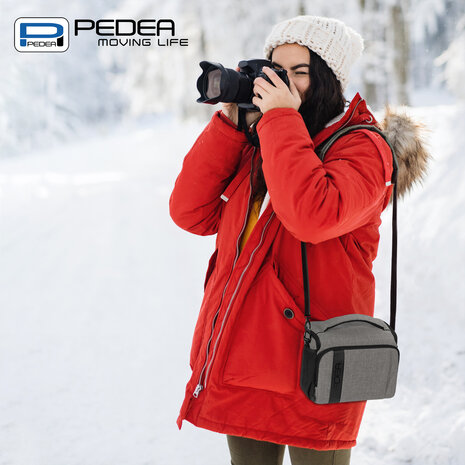 Pedea XL Fashion Pro licht grijs cameratas