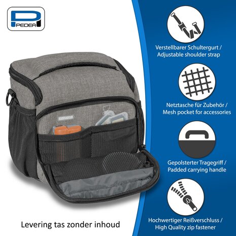 Pedea L Fashion Pro licht grijs fototas