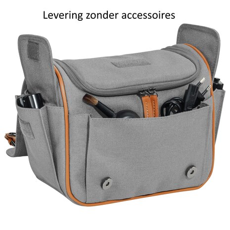 Pedea XL Vintage Pro licht grijs cameratas