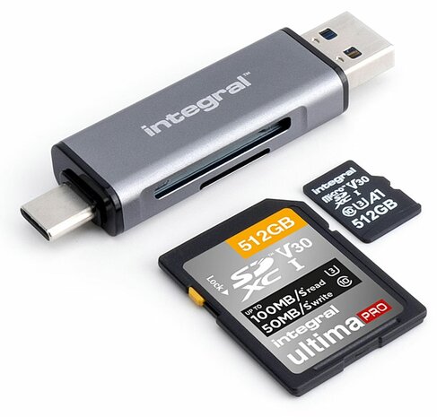 Integral Dual Interface SD & microSD Reader