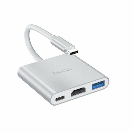 Hoco USB-C Hub 3in1 voor HDMI USB 3.0 USB-C